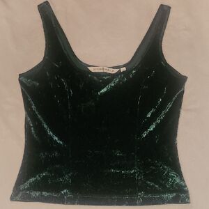 Victoria's Secret Dark Green Velvet Camisole